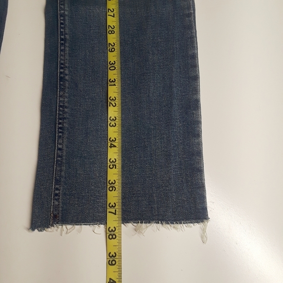 KENNETH COLE NY Perry Wash Raw Hem Button Fly Straight Leg Stretch Jeans 6 NWT - Picture 9 of 9